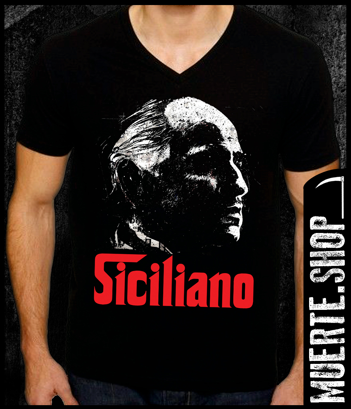 Черна тениска SICILIANO